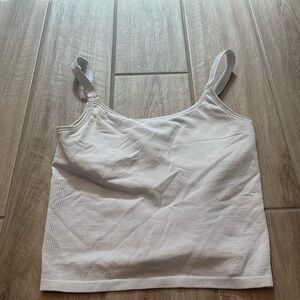 Lululemon ebb to street scoop neck tank White SZ 8